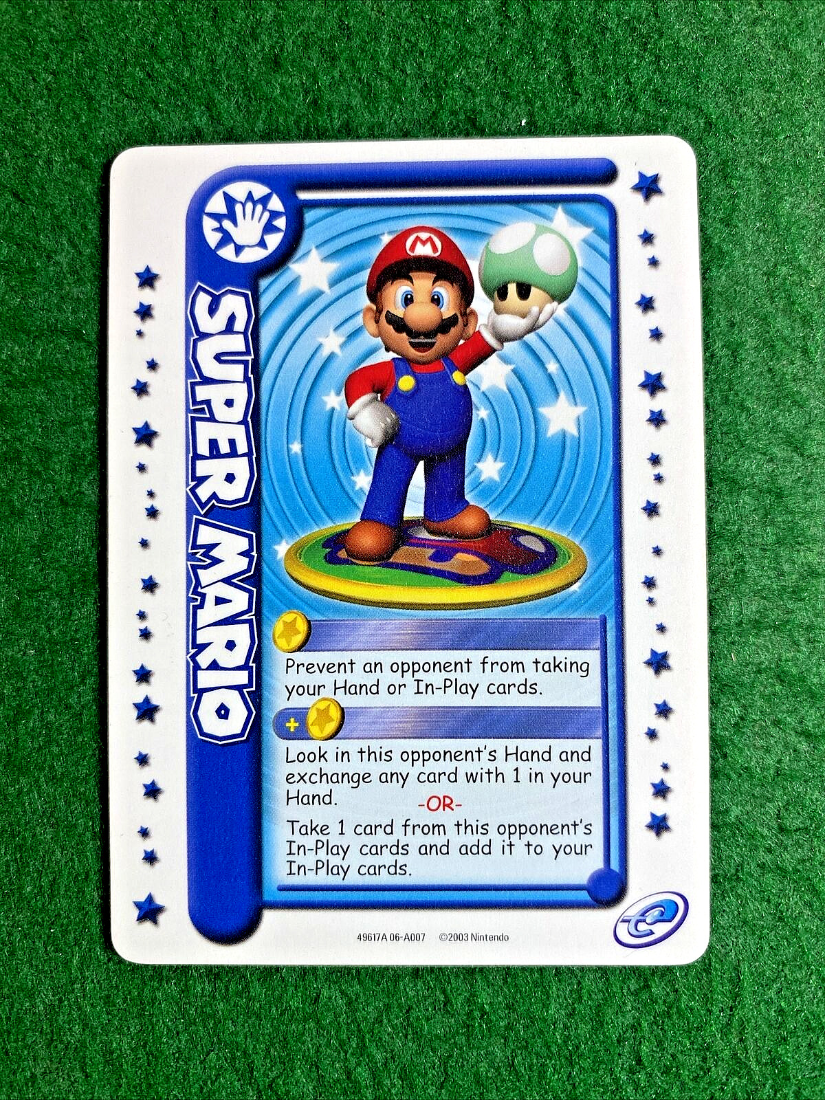 🐬🐬 2003 Nintendo Mario Party Super Mario Card 🐬🐬