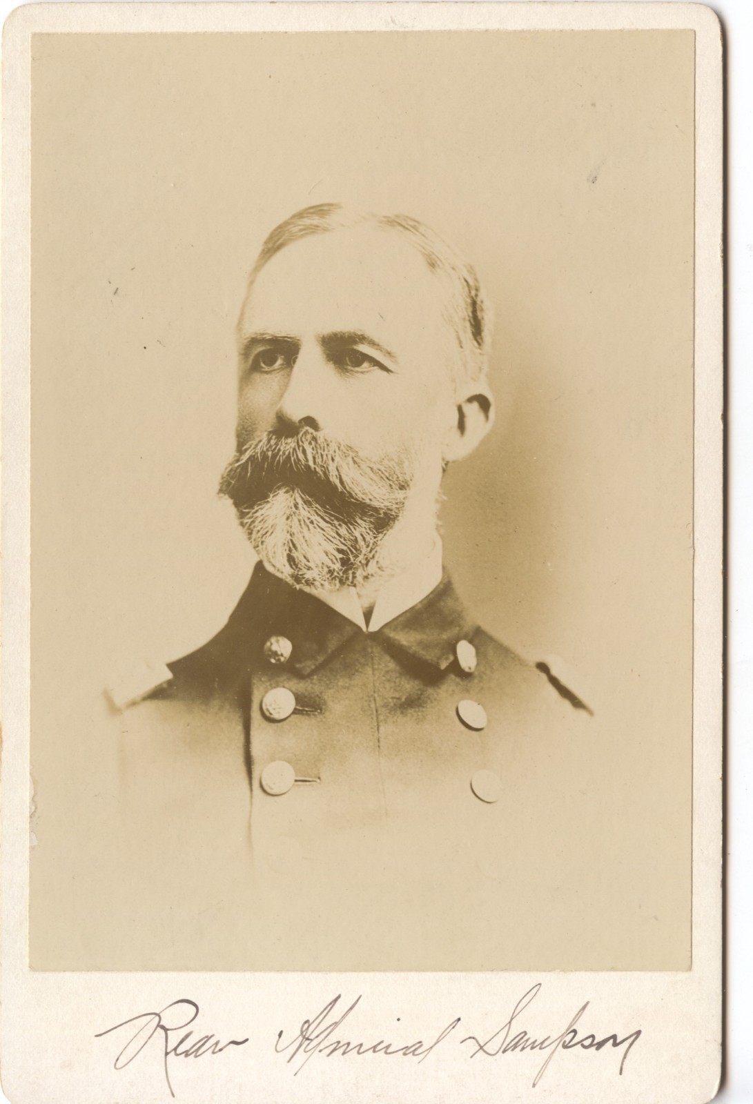 Signed Photo | Admiral William T Sampson, Supreme Commander North Atlantic Fleet Signed Photo | Admiral William T Sampson, Supreme Commander North Atlantic Fleet