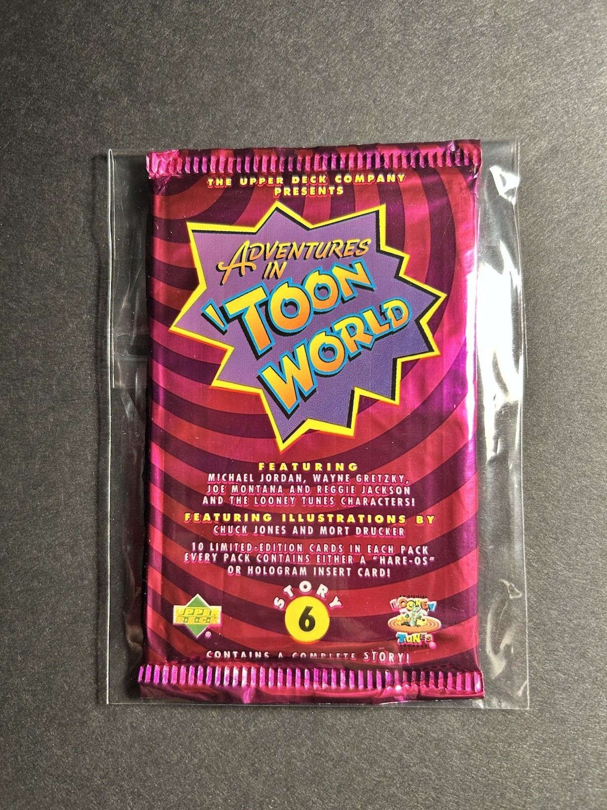 π₯ 1993 Upper Deck Adventures In Toon World Story 6 Unopened Pack W KABOOM Card π₯ 1993 Upper Deck Adventures In Toon World Story 6 Unopened Pack W KABOOM Card