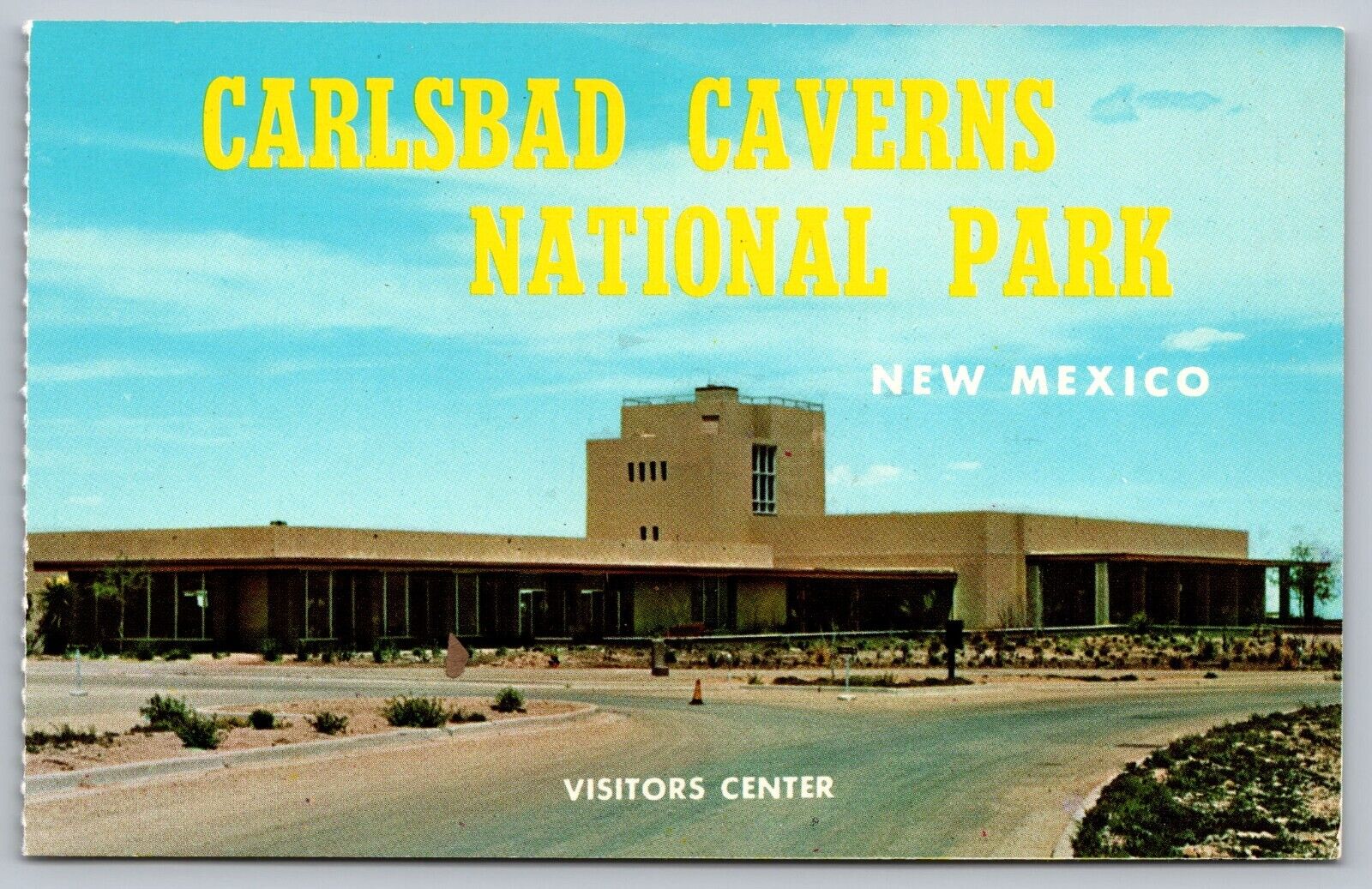 Visitors Center Carlsbad Caverns National Park N.M. VTG Postcard-Large Letters