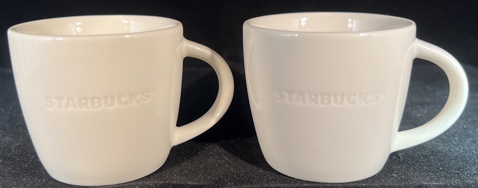 New Set Of 4 Starbucks 3oz Espresso Cups - Ivory Ceramic New Set Of 4 Starbucks 3oz Espresso Cups - Ivory Ceramic