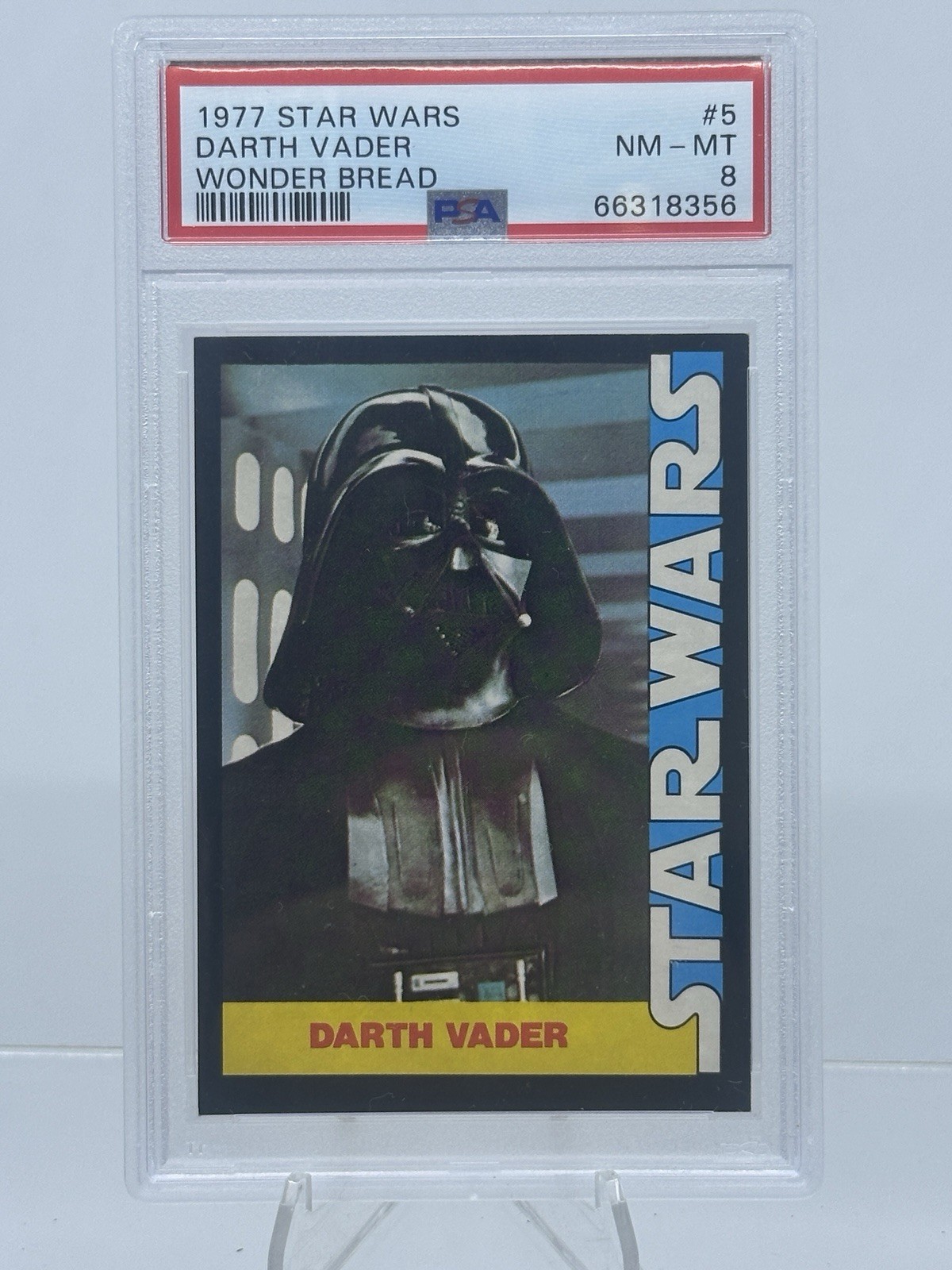 1977 Star Wars Darth Vader Wonder Bread Rookie card rc PSA 8 invest now