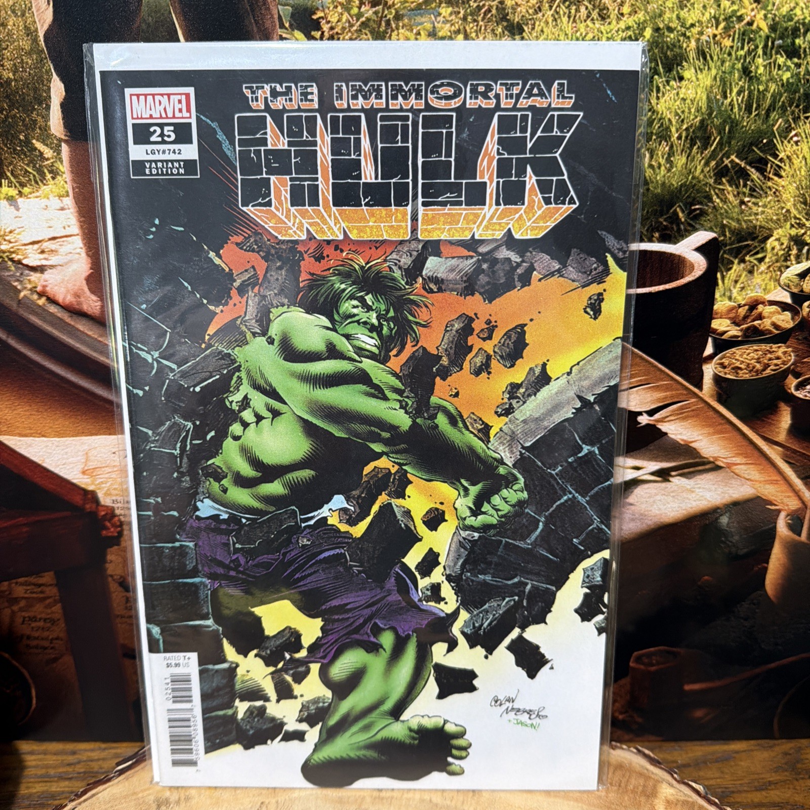Immortal Hulk #25 1:100 Gene Colon 2018 Marvel Comics Incentive Variant Cover Immortal Hulk #25 1:100 Gene Colon 2018 Marvel Comics Incentive Variant Cover