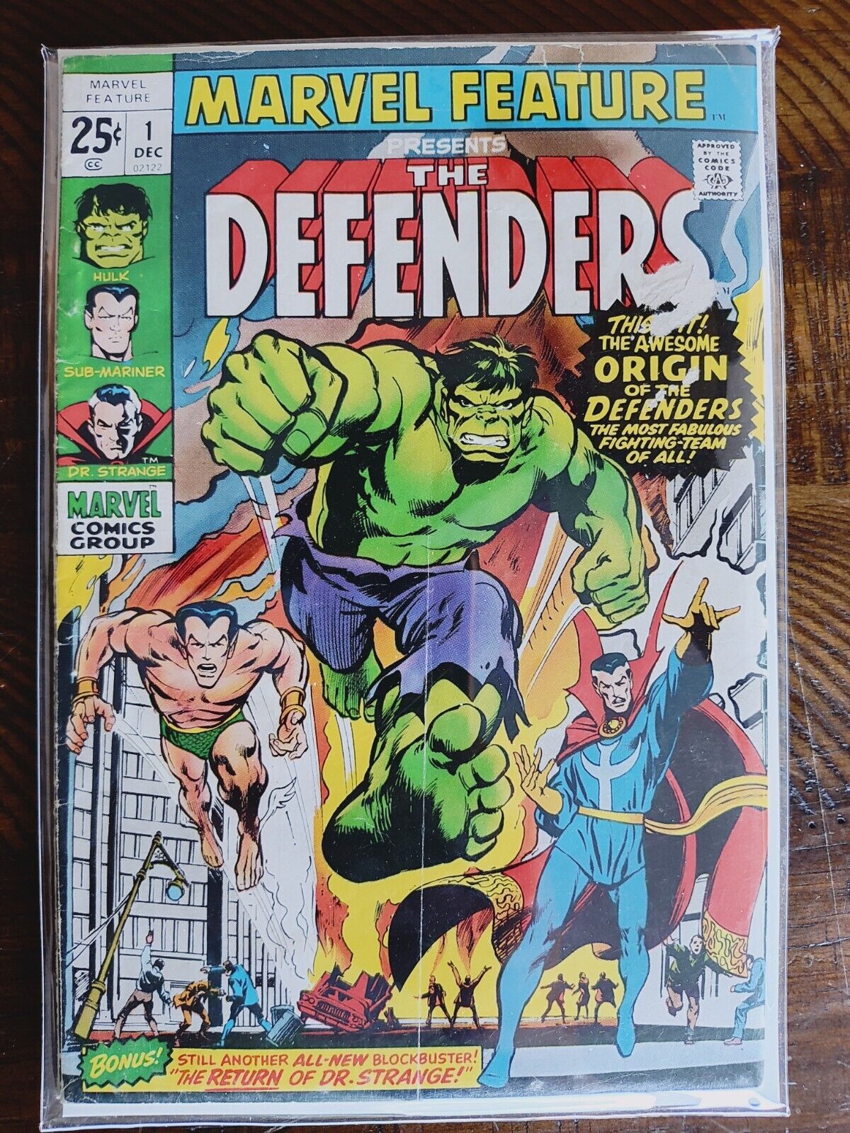 Marvel Feature #1 Major Key: 1st Defenders Hulk Doctor Strange Namor