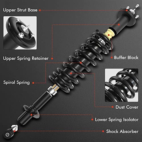 A-Premium Front Strut with Coil Spring Compatible with Toyota