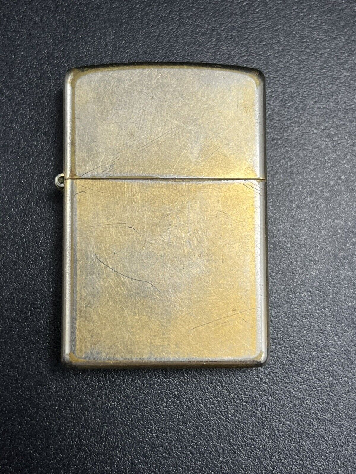 2004 Zippo Lighter Brass Color Toned Works Great 
