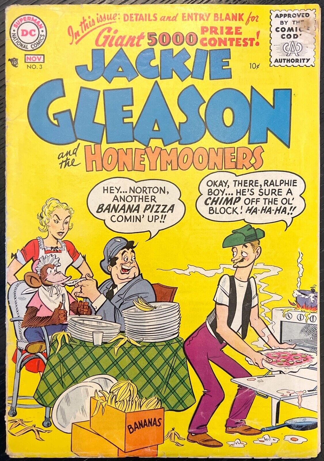 Jackie Gleason And The Honeymooners #3, Nov 1956, DC Comics