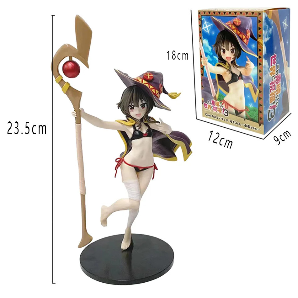 HOT KonoSuba Megumin Figure Great Magician Model Toy Beautiful Anime Statue