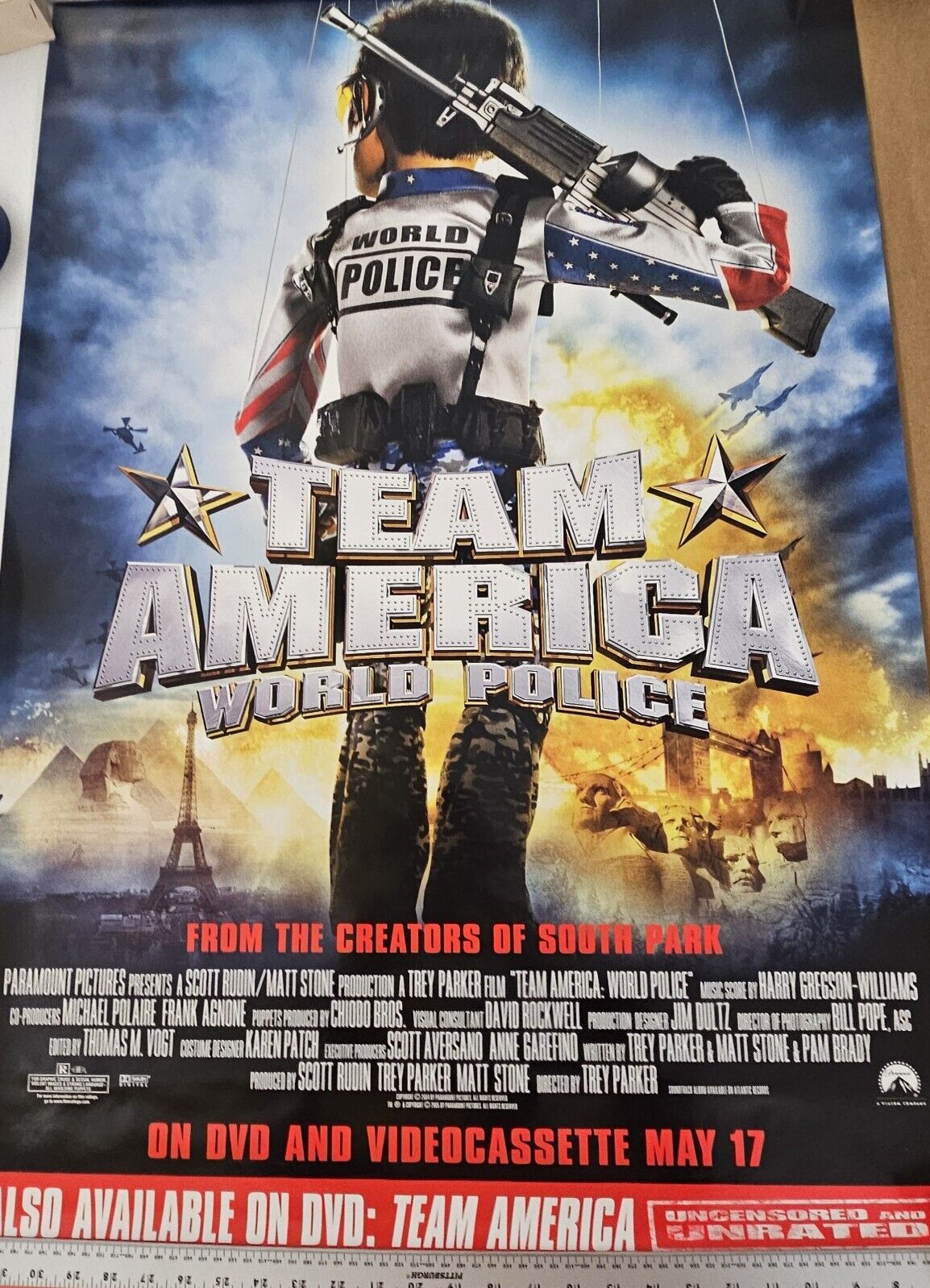Great Kid movie  Team America World Police  DVD promotional Movie poster