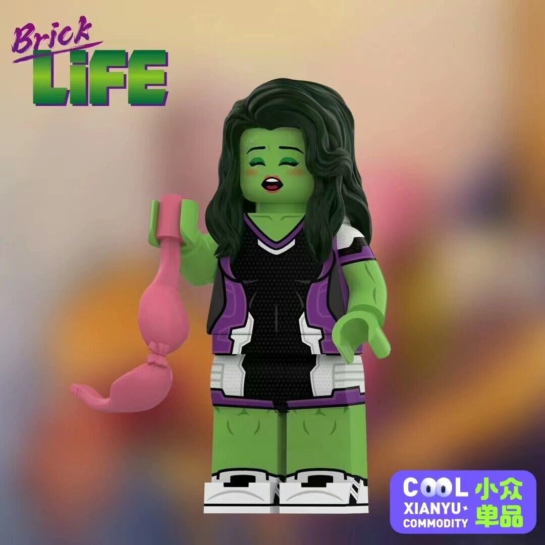 custom 3th party min brick minifigure  life She-Hulk