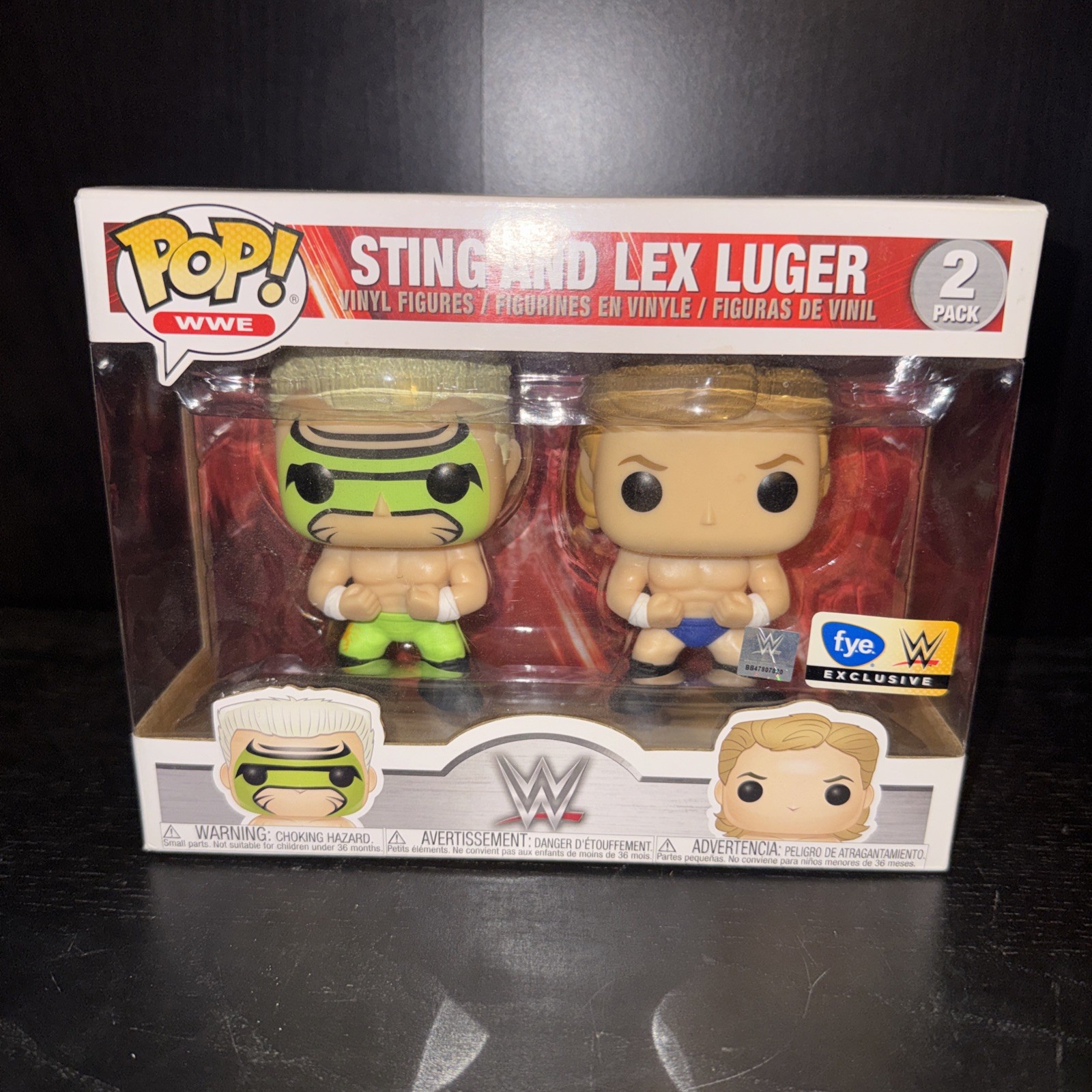 Funko Pop WWE WCW - LEX LUGER and Surfer STING - FYE Exclusive 2-Pack Funko Pop WWE WCW - LEX LUGER and Surfer STING - FYE Exclusive 2-Pack