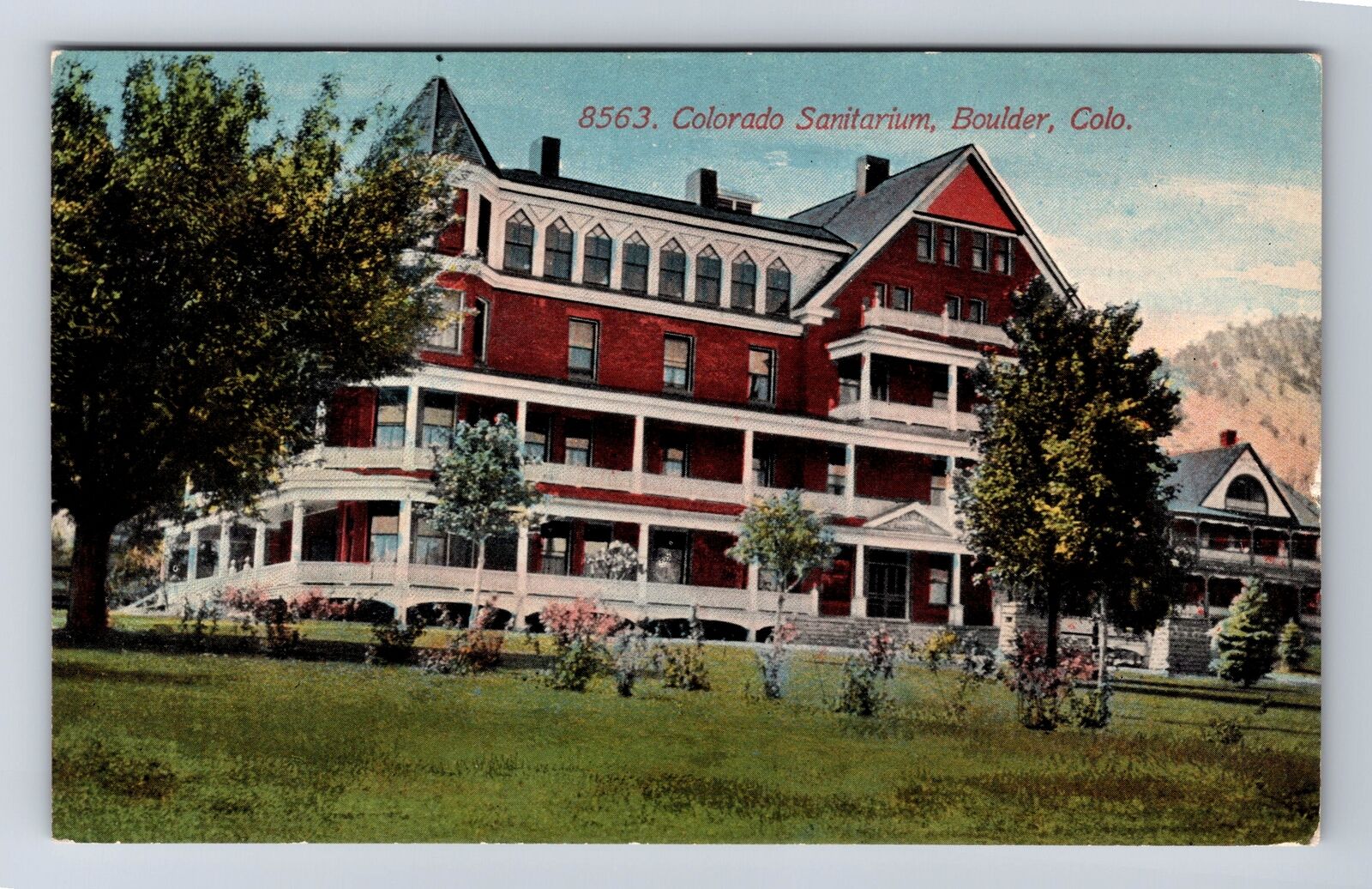 Boulder CO-Colorado, Colorado Sanitarium, Antique, Souvenir Vintage Postcard