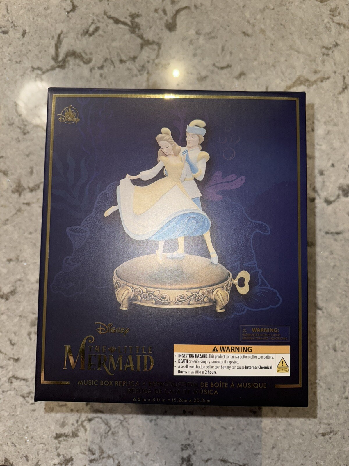 2024 Disney Parks D23 The Little Mermaid Ariel’s Music Box Replica Figurine New