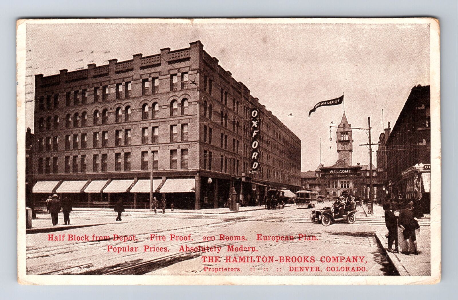 Denver CO-Colorado, The Hamilton Brooks Company, Oxford Vintage c1908 Postcard