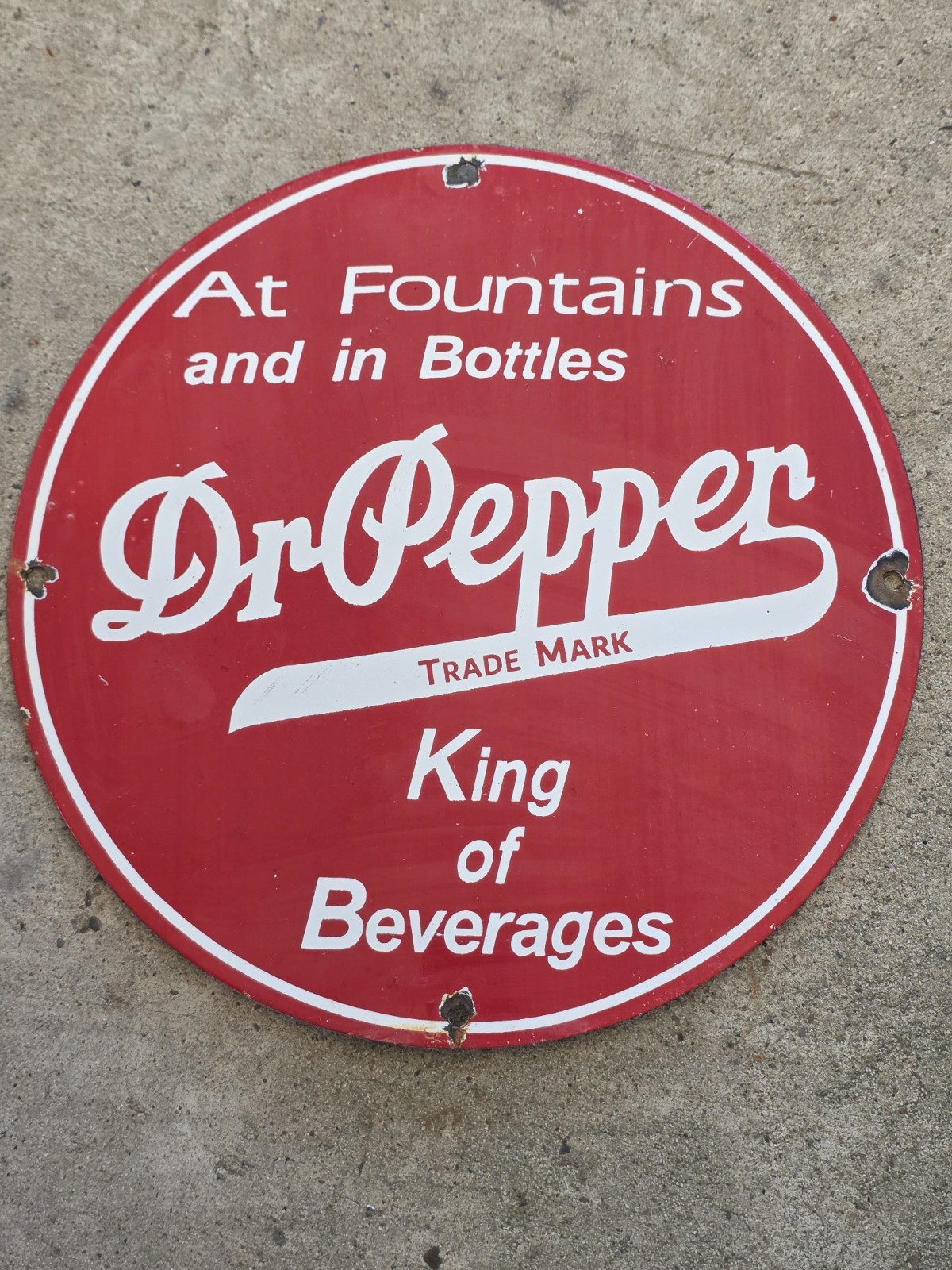 VINTAGE DR.PEPPER PORCELAIN SIGN GAS,OIL STATION PUMP PLATE COCA COLA 12 VINTAGE DR.PEPPER PORCELAIN SIGN GAS,OIL STATION PUMP PLATE COCA COLA 12