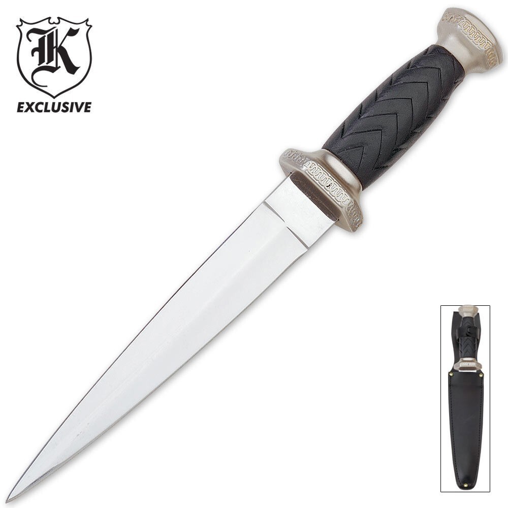 9 1/8 Sgian Dubh Scottish Stainless Steel Fixed Blade Dagger