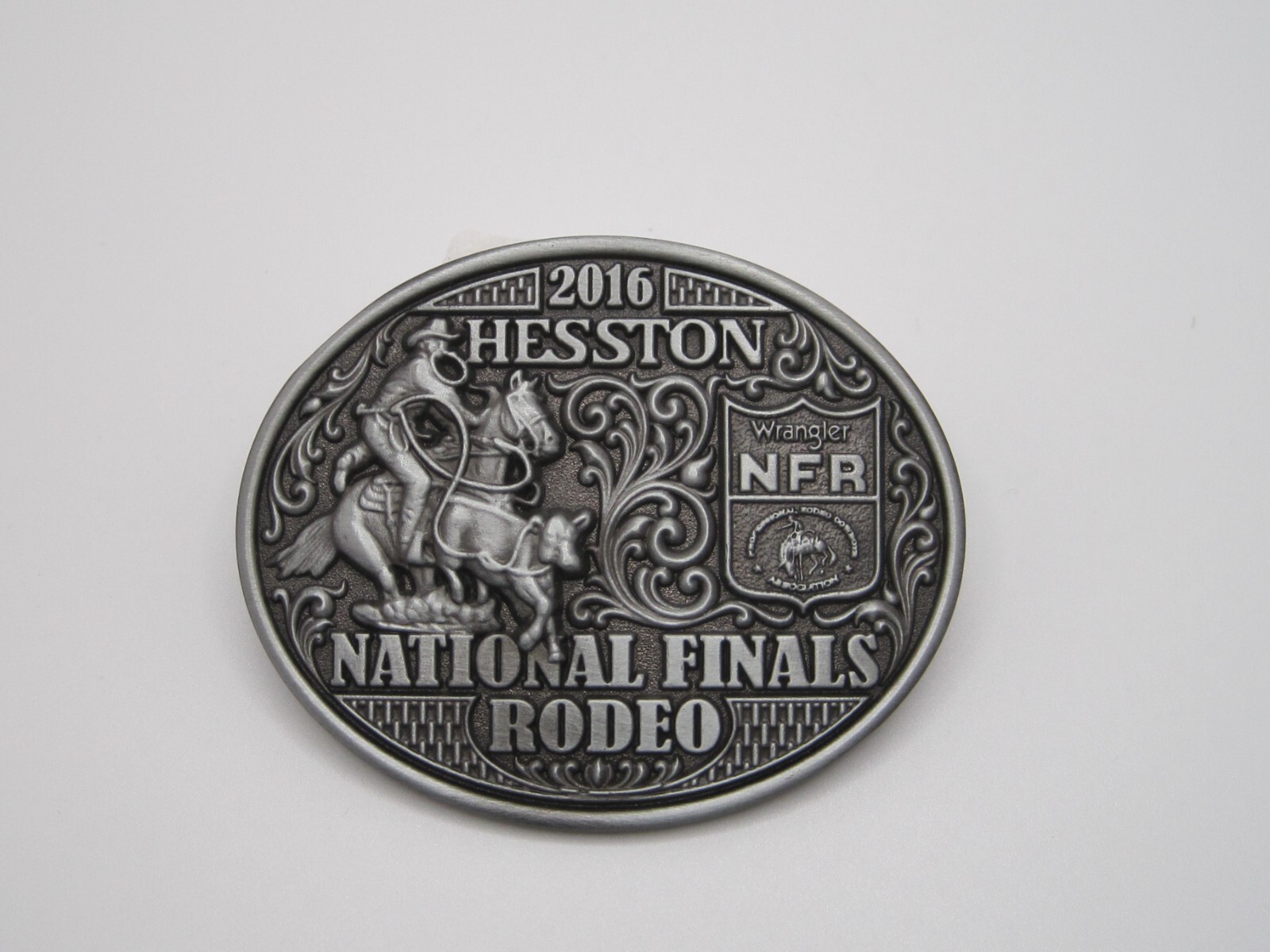 National Finals Rodeo Hesston 2016 NFR Youth (Small) Cowboy Buckle New Wrangler