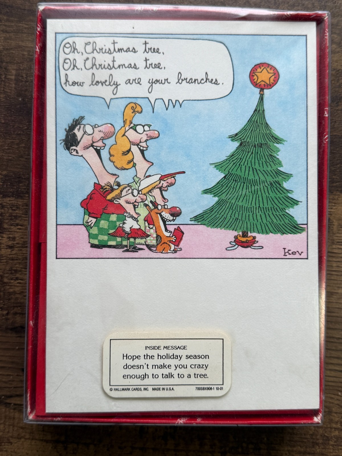 HALLMARK Shoebox Christmas Cards Humor/Funny Open Box 20 Cards 20 Envelopes USA