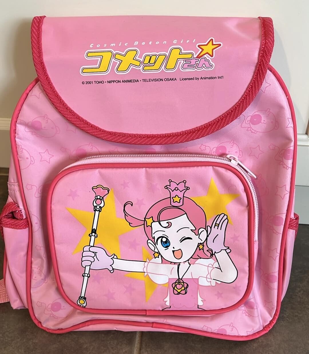 Vintage 2001 Comet San Princess Comet Pink Backpack Rare Japanese Anime
