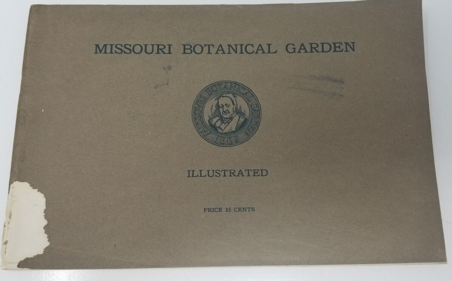 1935 Missouri Botanical Garden Illustrated Fold Out Map Photos Booklet
