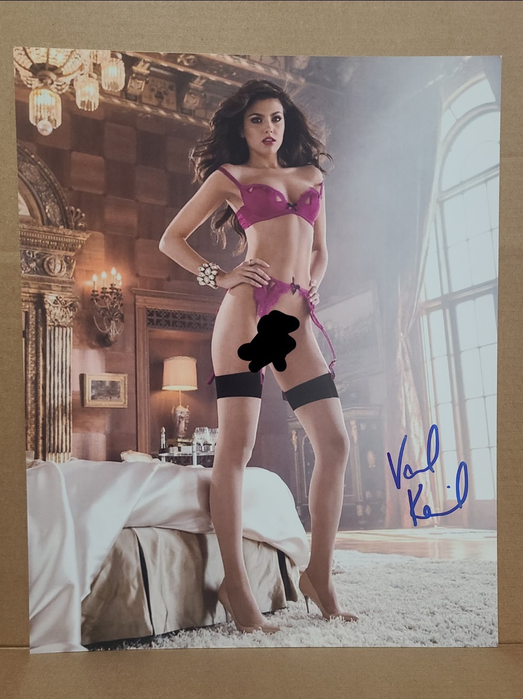 Val Keil Benchwarmer and Playboy Playmate 8x10 Autograph Photo. Not a Reprint. 