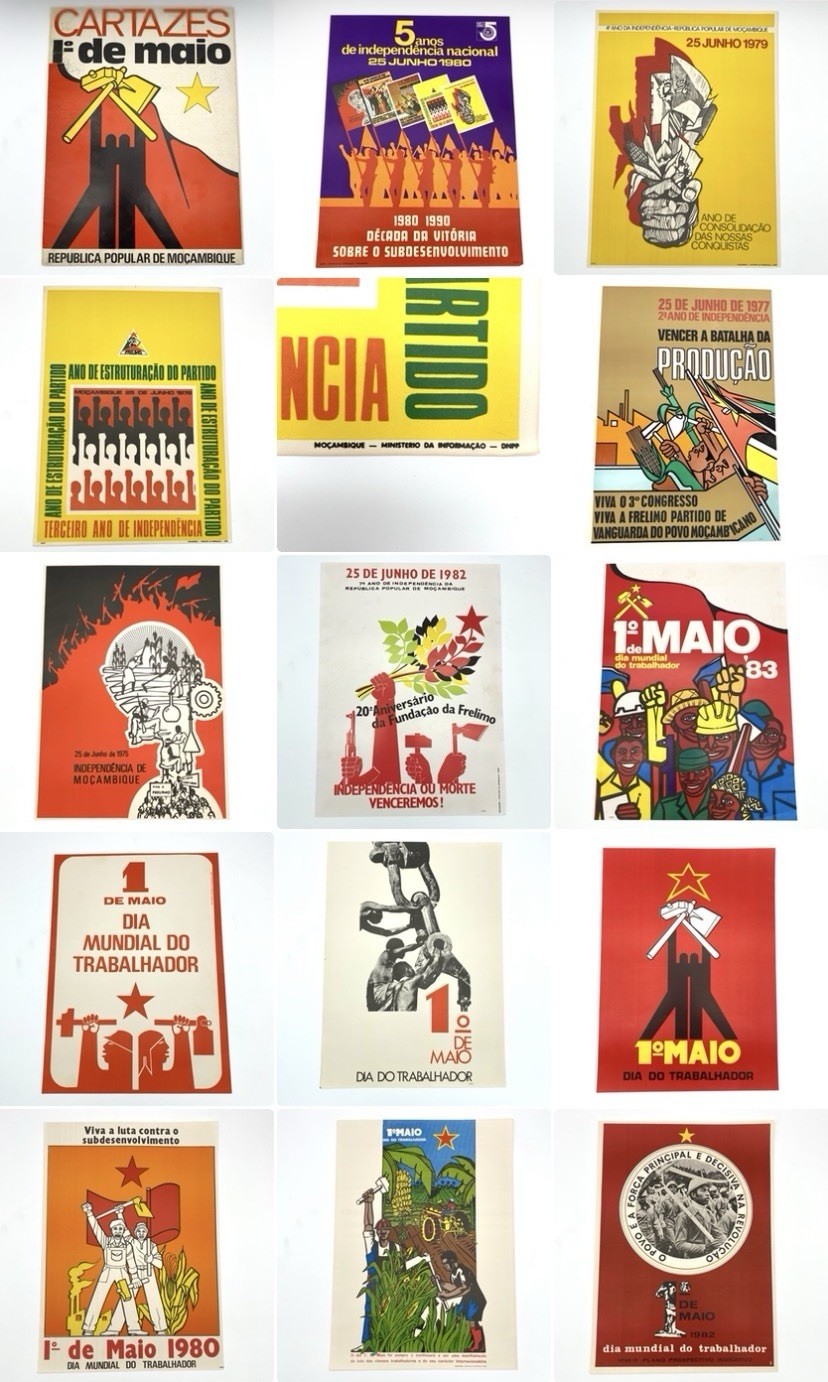 Rare 1970’s Mozambique Revolutionary Posters Cartazes 25 de Junho FRELIMO