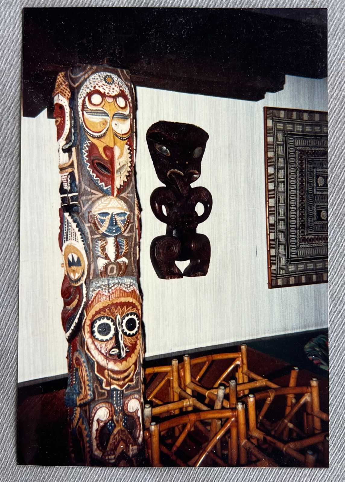 DISNEY WORLD Tiki POLYNESIAN RESORT HOTEL RESTAURANT Photo OCEANIC ARTS CARVING
