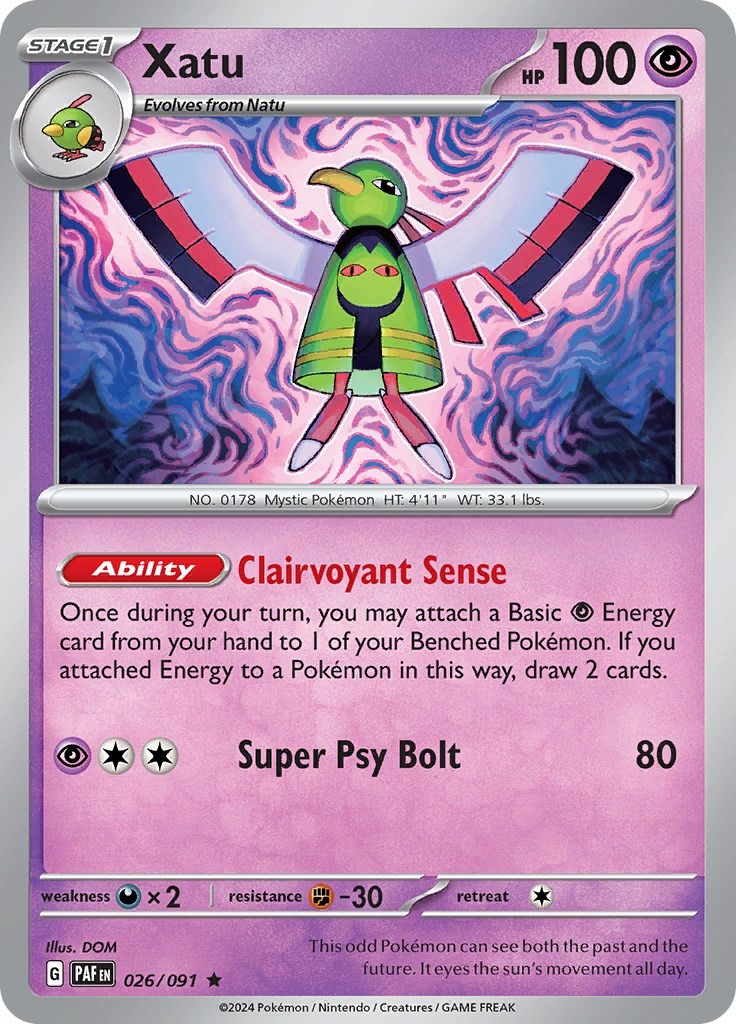 Xatu Holofoil PAF 026/091 R NM