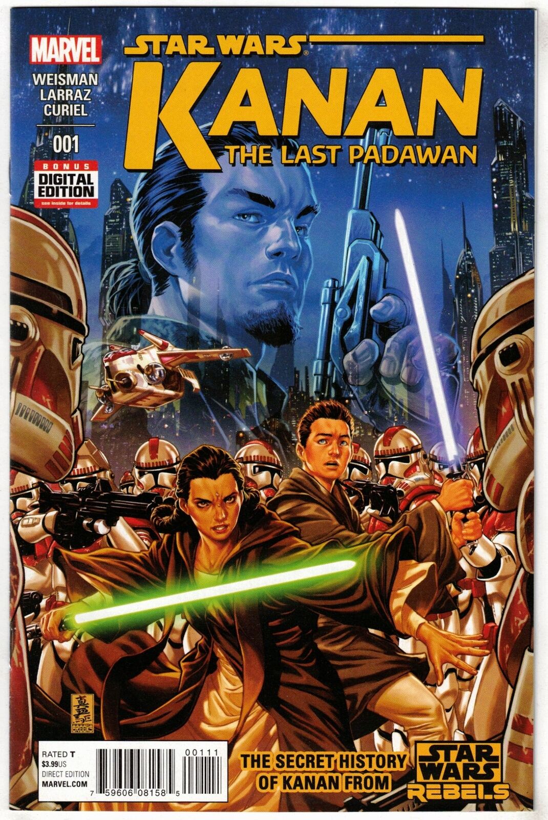 STAR WARS KANAN THE LAST PADAWAN #1 (2015)-COVER A 1ST PT-1ST APP SABINE- VF+/NM