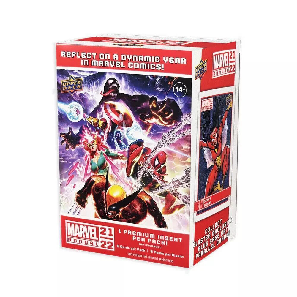 2021-22 Upper Deck Marvel Annual Trading Card Blaster Box New Sealed