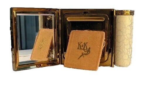 VTG 1930s Kolter & Kopit Compact Patent 1802796 Beveled Mirror Powder Lipstick