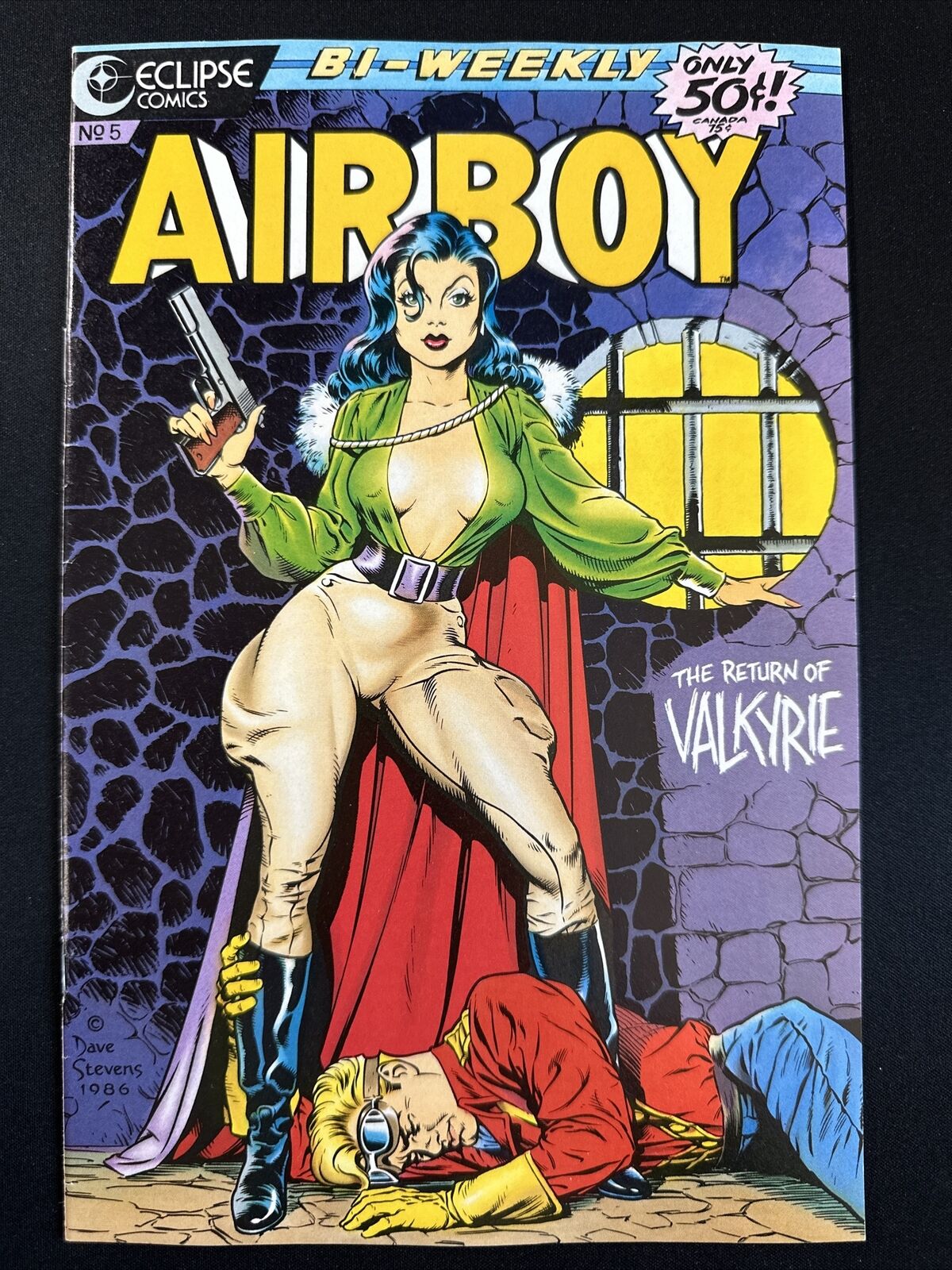Airboy #5 Eclipse Comics DAVE STEVENS cover 1st Print Fine/VF *A5