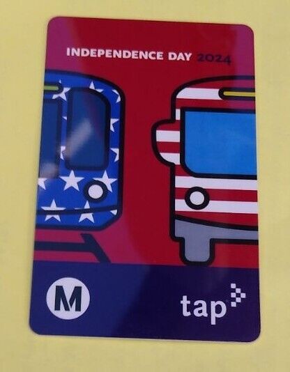 Los Angeles Metro Independence Day 2024 TAP Fare Card Bus Subway