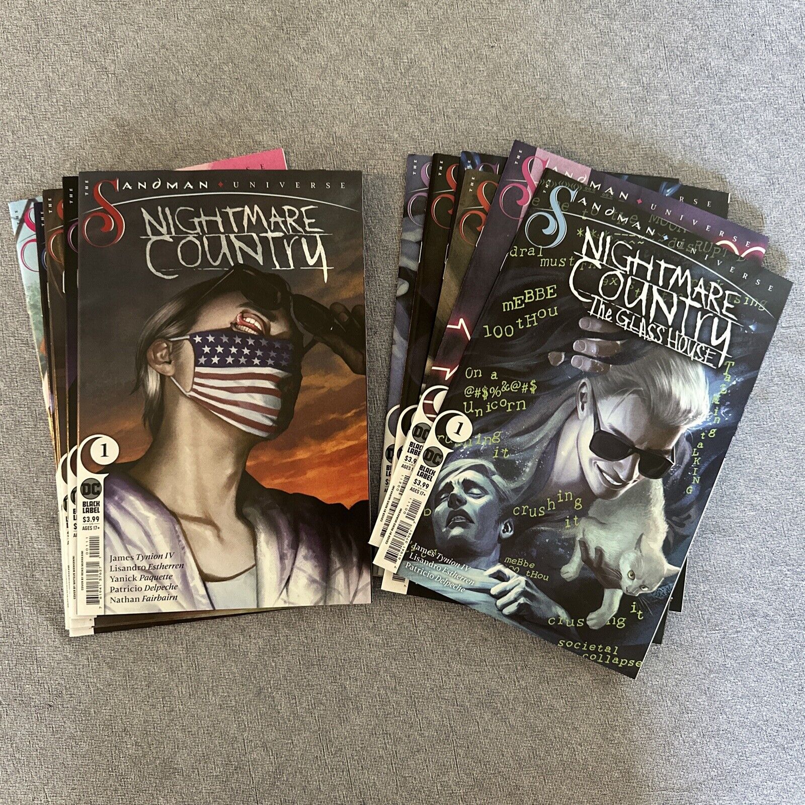 Sandman Universe Nightmare Country #1-6 And The Glass House #1-6 Both Sets Lot