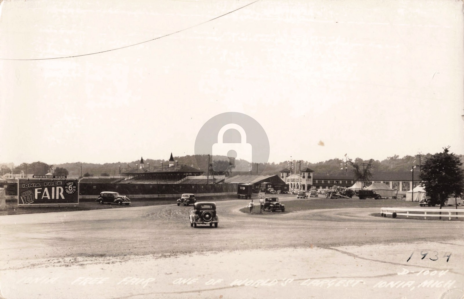 Ionia Free Fair One Of World's Largest Ionia MI 1934 RPPC Photo Postcard COPY