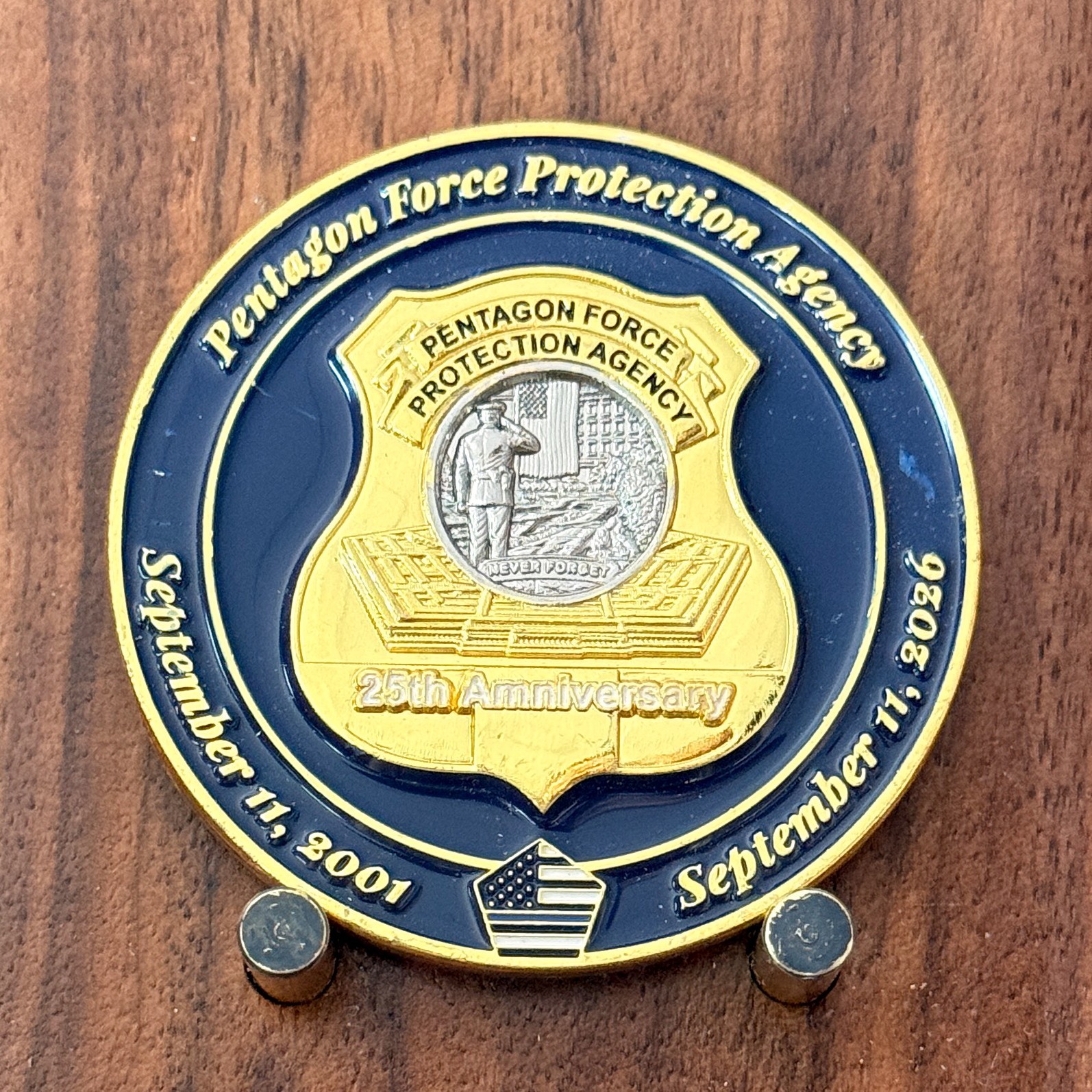 Pentagon Force Protection Agency 9‑11 25th Anniversary Challenge Coin  M#20