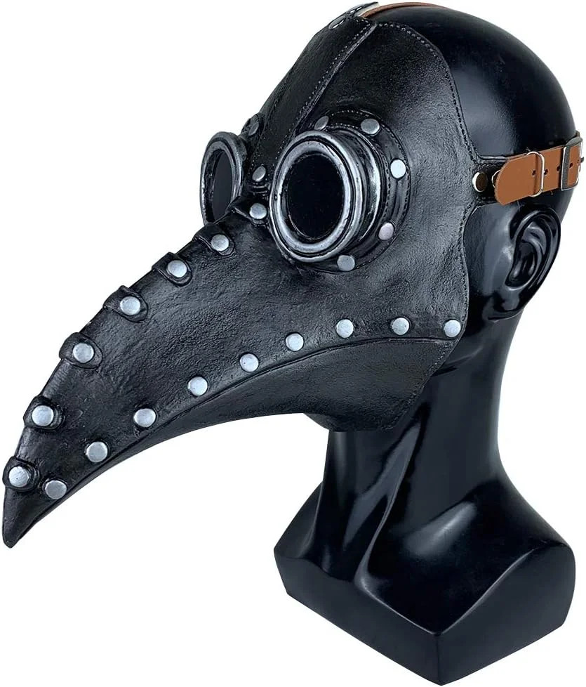 Stegosaurus Plague Doctor Bird Mask Long Nose Beak Cosplay Steampunk Halloween C