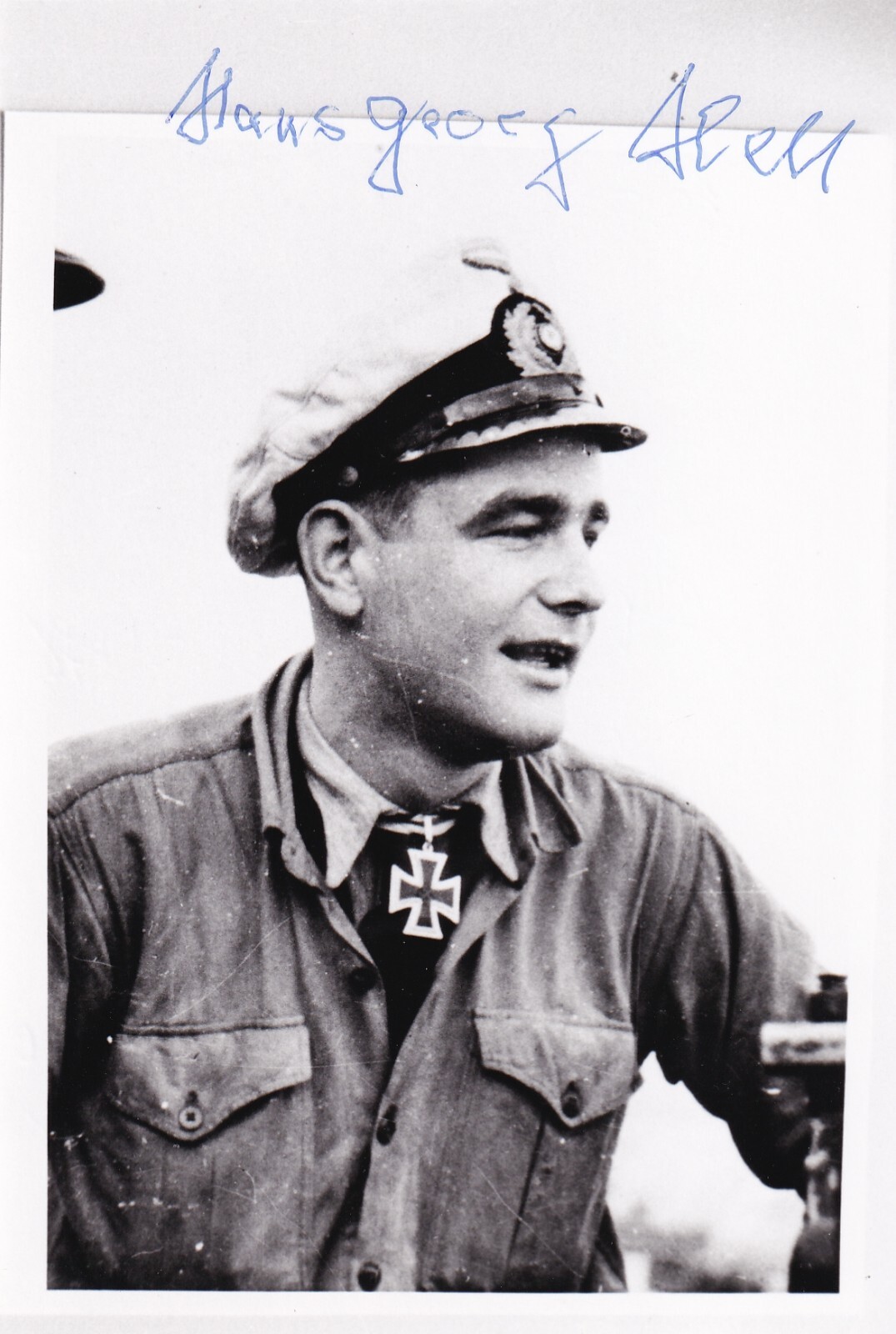 German Knights Cross Hans-Georg Hess U-BOAT Commander U-995 SIGNED PHOTO RARE