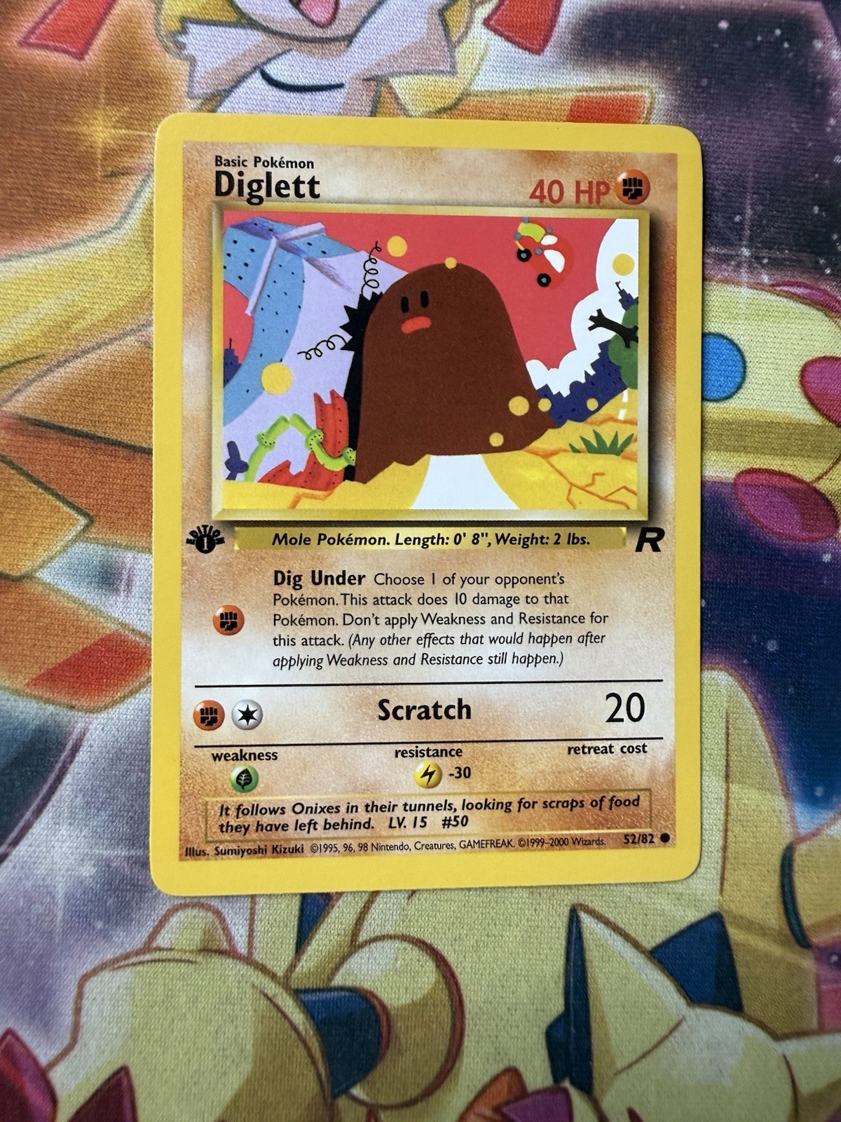 Diglett 2000 Team Rocket 1st Edition WOTC Vintage Pokemon Card 52/82 (NM) Diglett 2000 Team Rocket 1st Edition WOTC Vintage Pokemon Card 52/82 (NM)