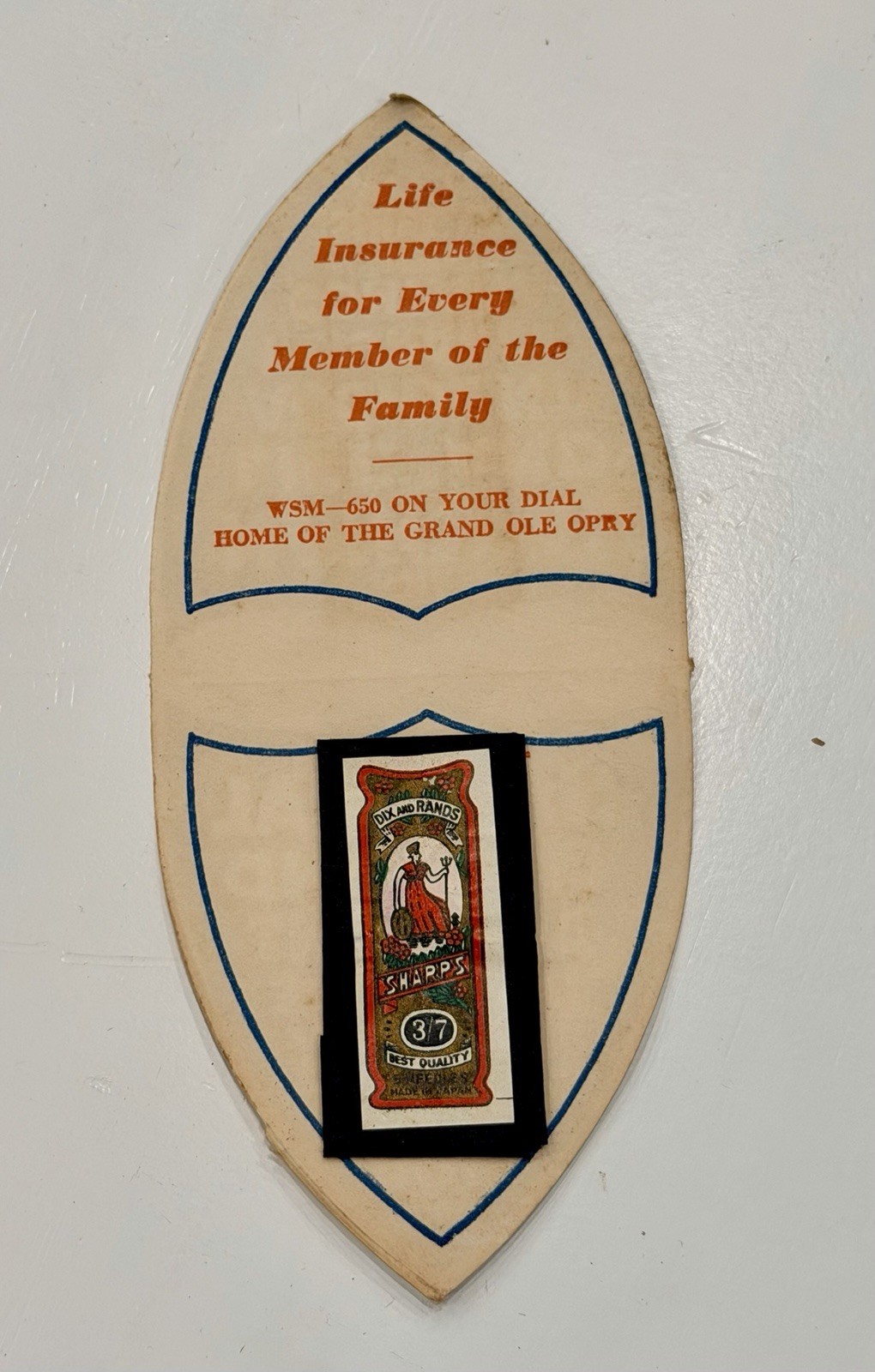 Lot 26 Vintage National Life Accident Insurance Needle Books WSM Grand Ole Opry
