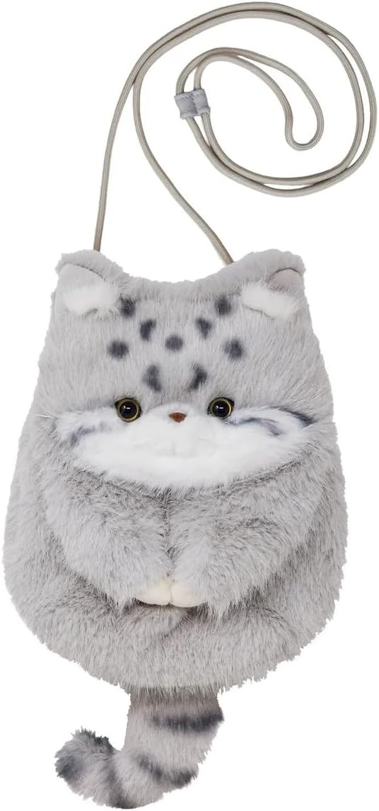 Pallas's Cat Fluffy Plush Shoulder Bag Watapo Series Naitou Design Japan