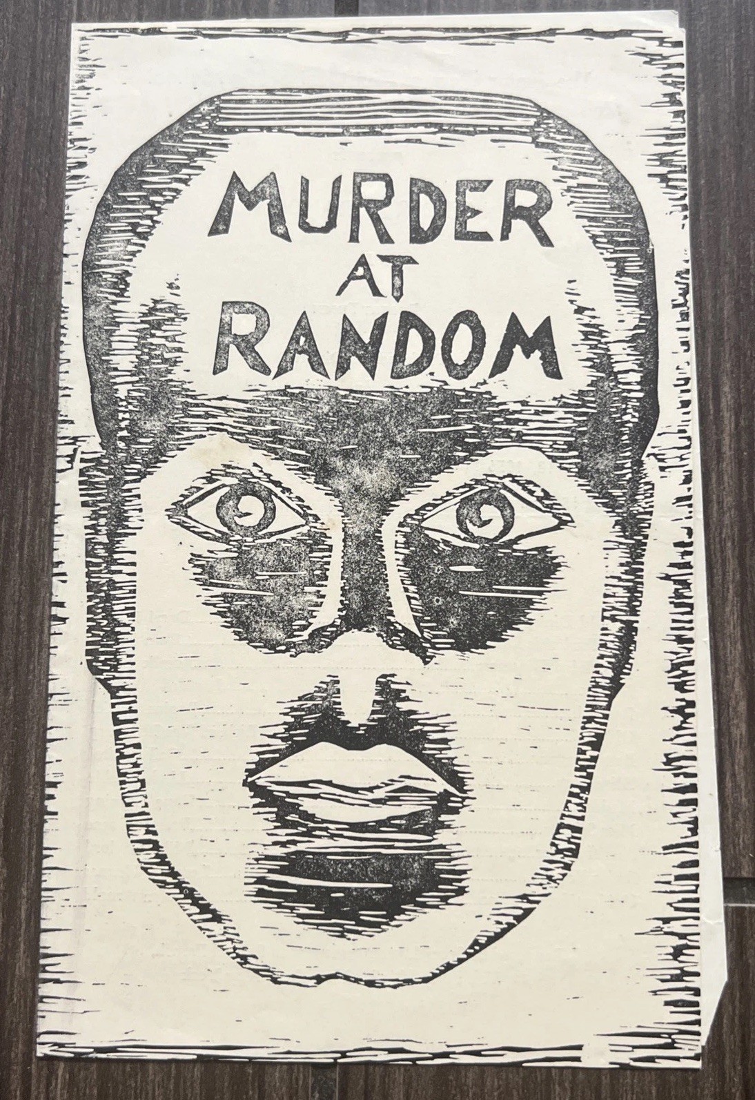Vintage 1958 Flint Central High School Michigan Murder At Random Play Program