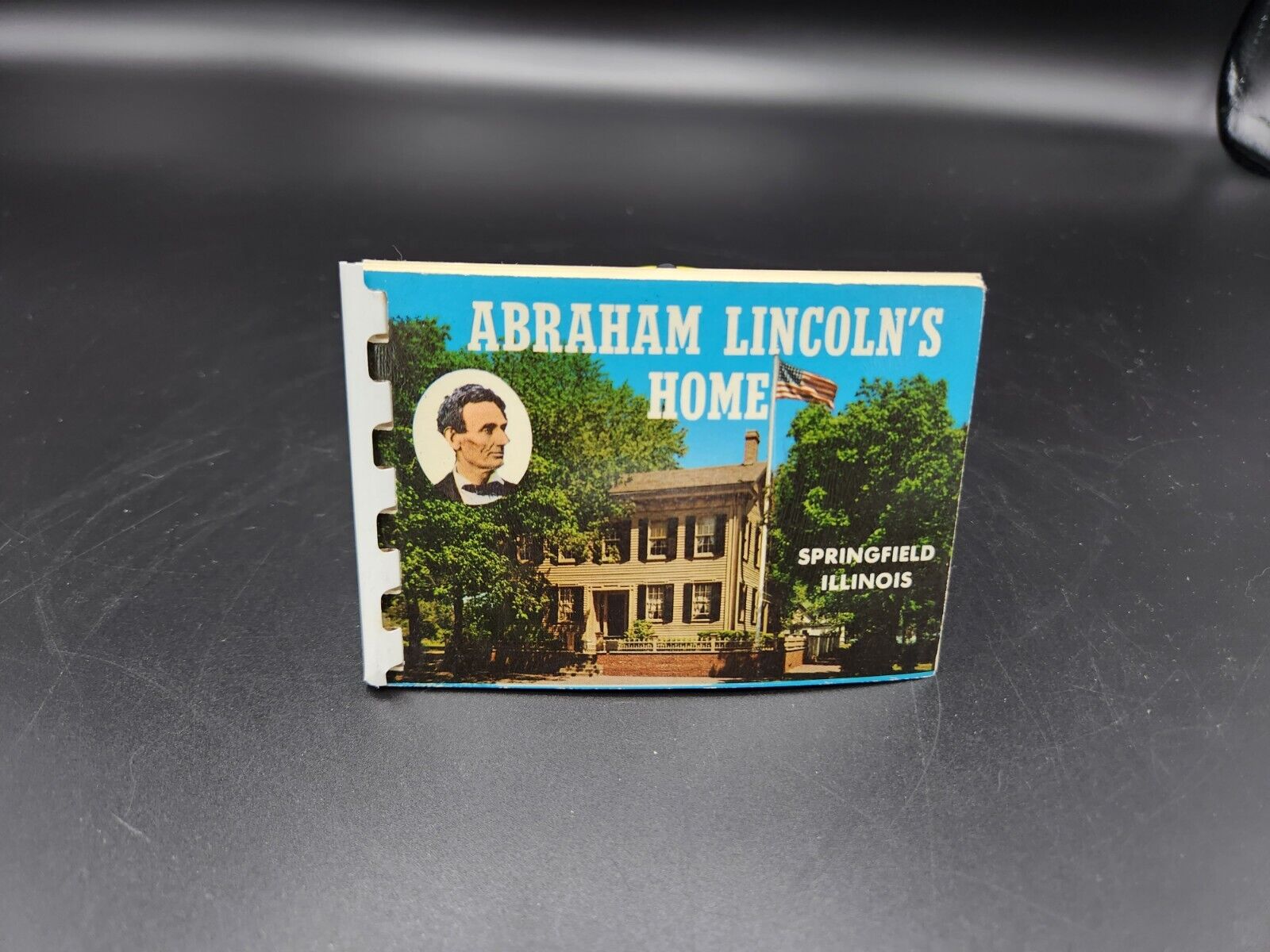 Vintage,  Abrahm Lincoln In Springfield Illinois,  little Souviner book