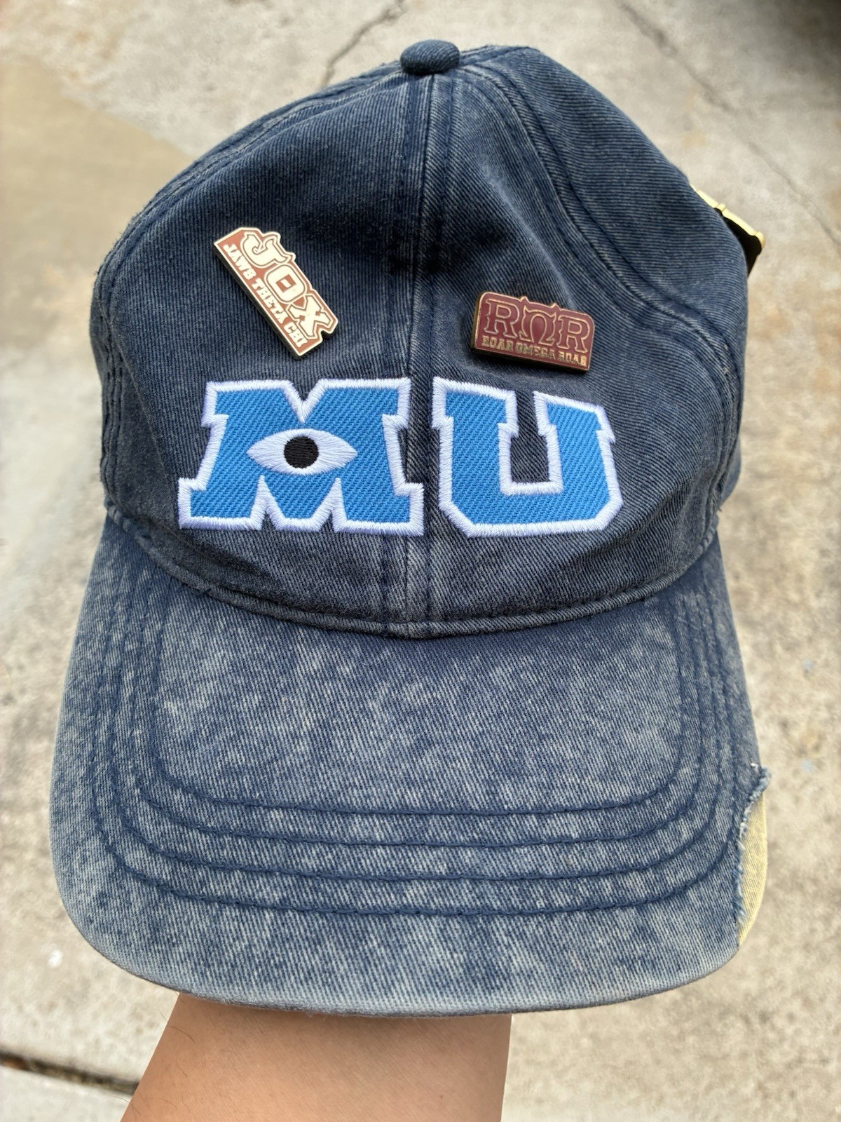 MONSTERS UNIVERSITY ADJUSTABLE HAT Cap Pins Sororities Fraternities PNK HSS EEK MONSTERS UNIVERSITY ADJUSTABLE HAT Cap Pins Sororities Fraternities PNK HSS EEK