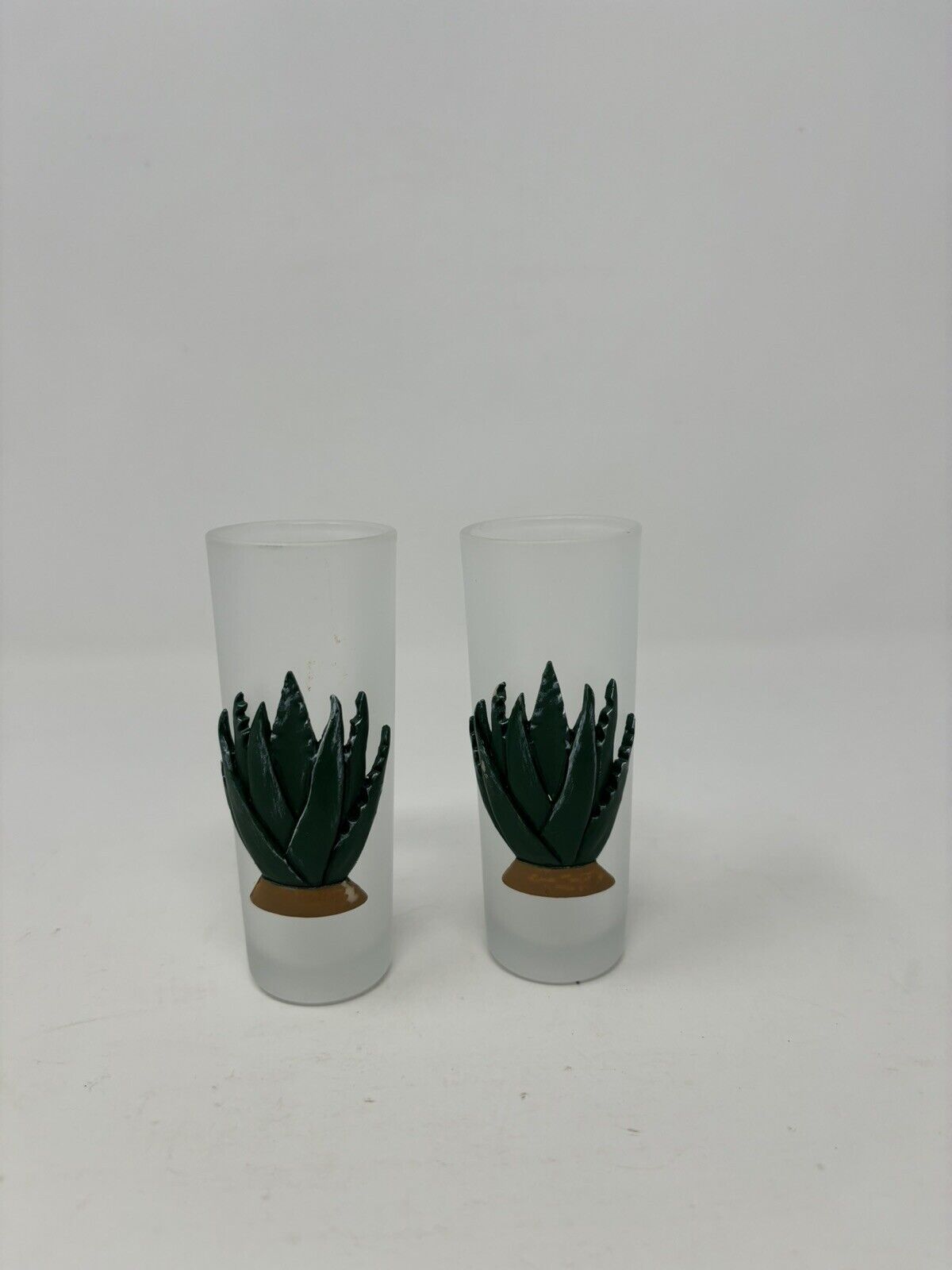 Rare Cabo Wabo Cactus Agave Tall Shot Glass/ Sammy Hagar/ Mexico/ Collectible
