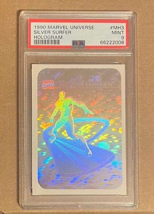 1990 Marvel Universe Silver Surfer #MH3 Hologram PSA 9