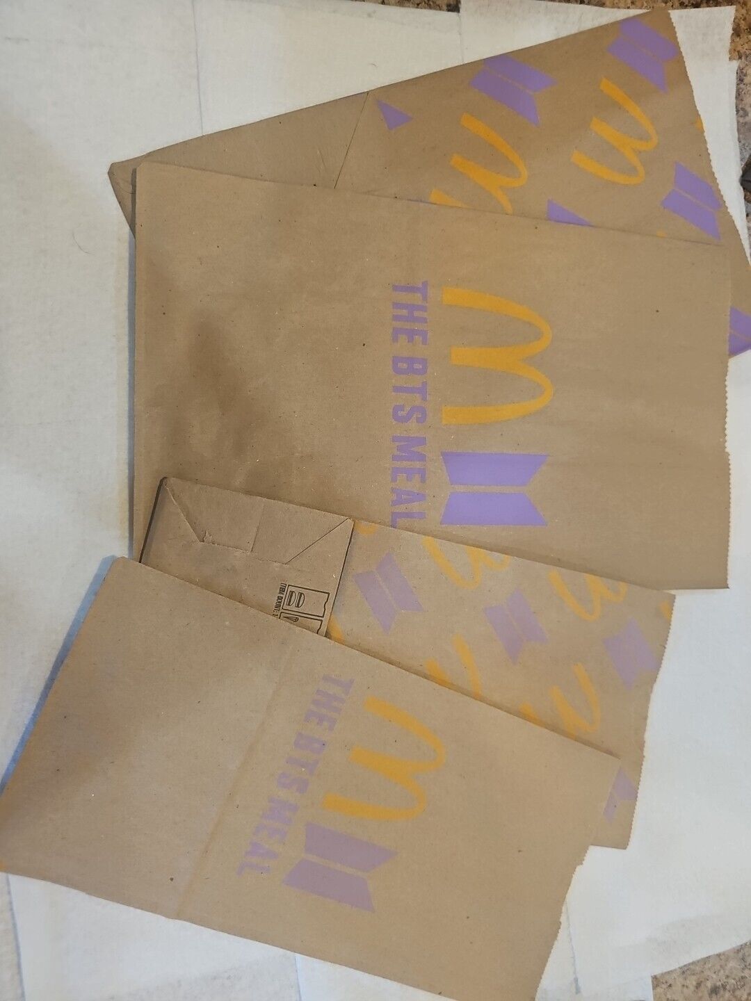 [X2] McDonald\'s x BTS 2021 LIMITED EDITION BTS COLLAB Meal Bags [SMALL & LARGE]