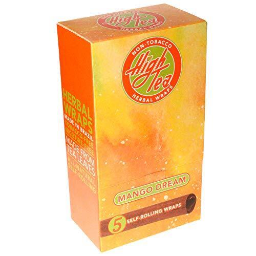High Tea All Natural Herbal Wraps - Mango Dream - 125 Self Rolling Wraps