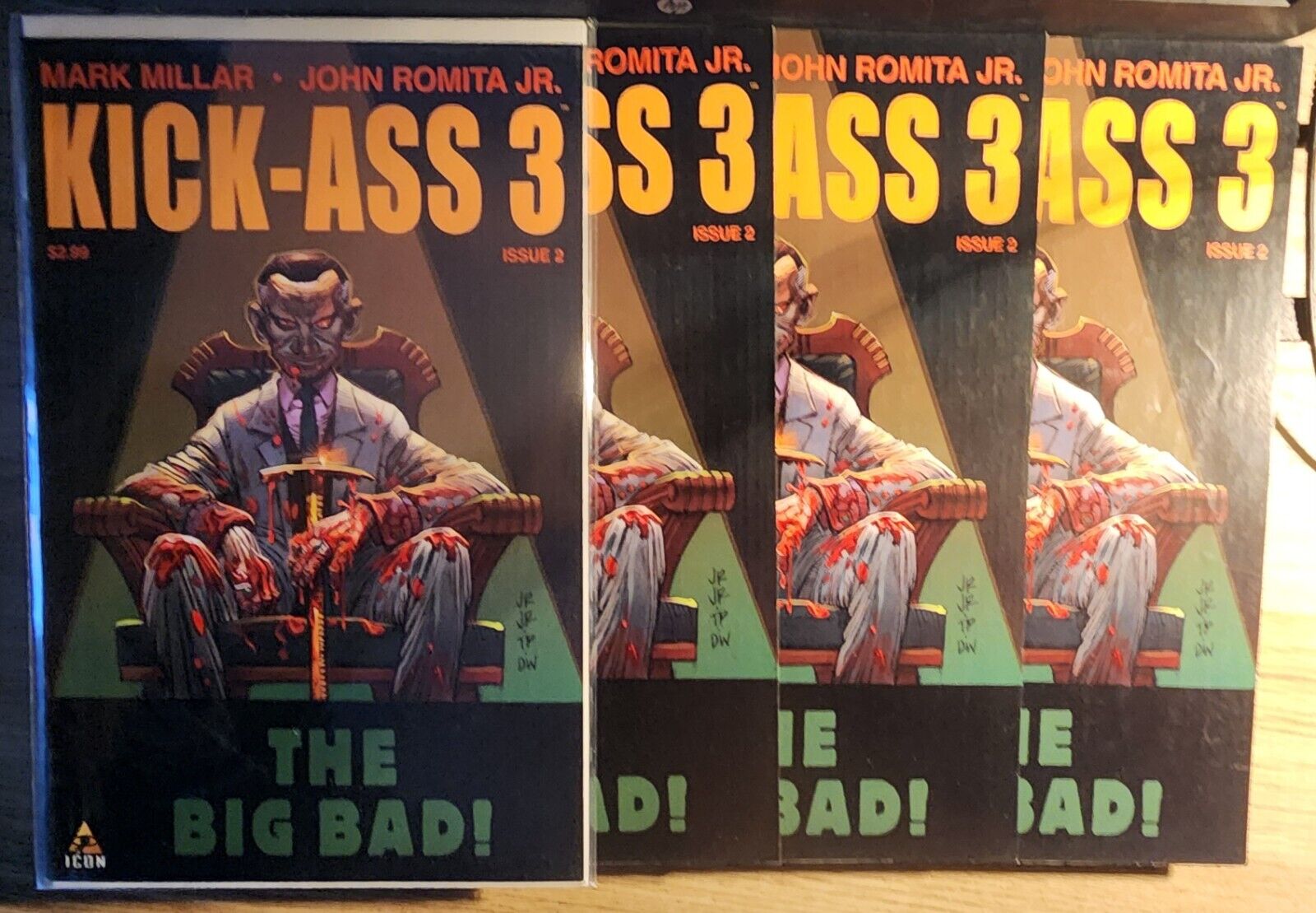 Kick-Ass III 2 Dealer Lot of 4 Icon Comics Mark Millar