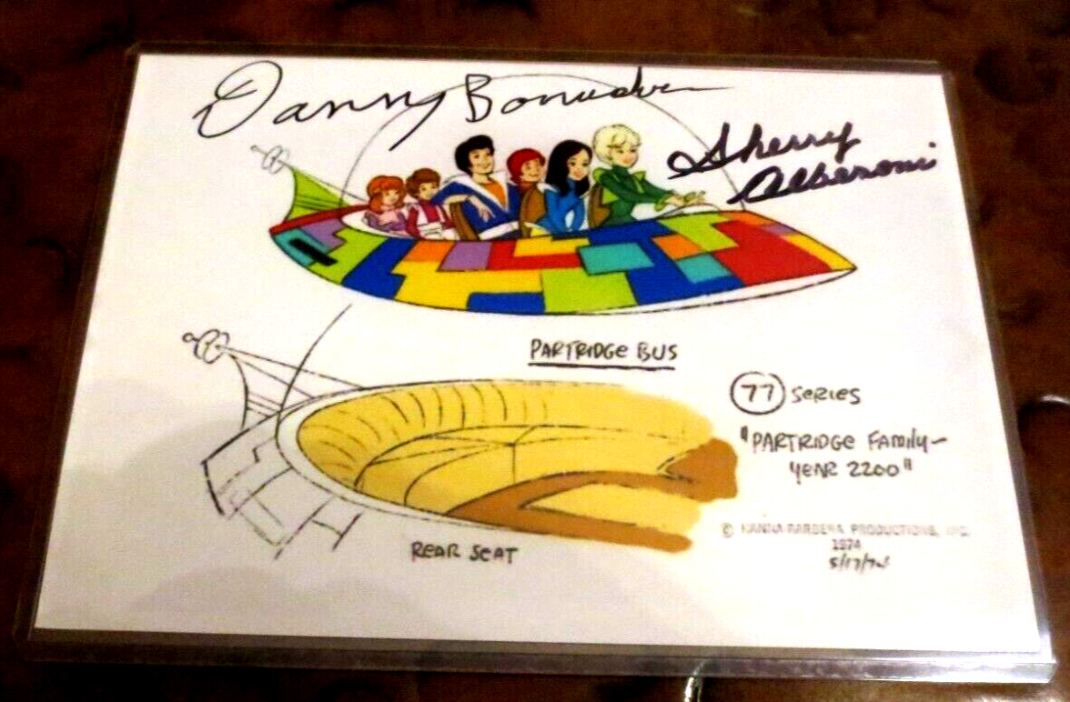 Danny Bonaduce Sherry Alberoni Partridge Family 2200 AD signed autographed photo
